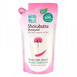 LION &quot;Shokubutsu&quot; Крем-гель для душа 500мл (мягкая упак) &quot;Молочные протеины&quot; Chinese Milk Vetch&quot;  Таиланд