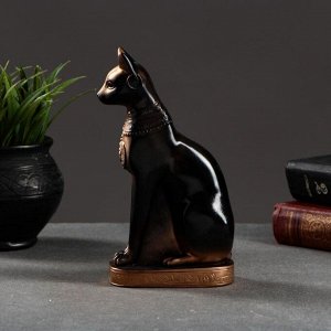 Фигура "Кошка египетская" 19х11см, бронза / мраморная крошка