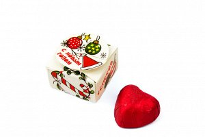 * Маленький шоколадный презент, внутри которого - шоколадная конфета в форме сердца.

Размер: 4х4х3см

Вес: 15гр