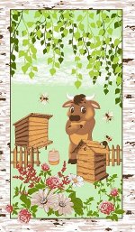 Полотенце вафельное кухонное &quot;Бычок&quot; вид 22