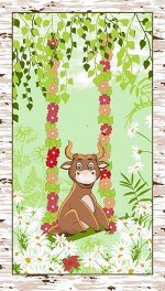 Полотенце вафельное кухонное &quot;Бычок&quot; вид 25