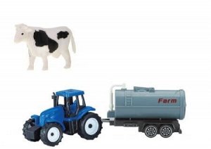 Набор игровой Farm Wor (трактор, грузовики, прицепы, животные) (798-А168)