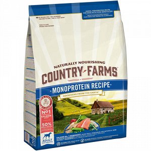 Country Farms Monoprotein д/соб всех пород  Лосось 10кг (1/1)