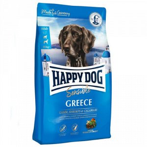 Happy Dog Sensitive д/соб Greece чувств.пищев Ягненок/Креветка/Кальмар 11кг (1/1)