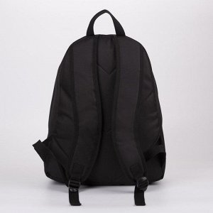 Рюкзак молодёжный «Живи ярко», 33х13х37 см, отд на молнии, н/карман, чёрный