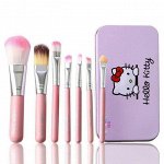 Набор кистей для макияжа Hello Kitty Pink 7 шт