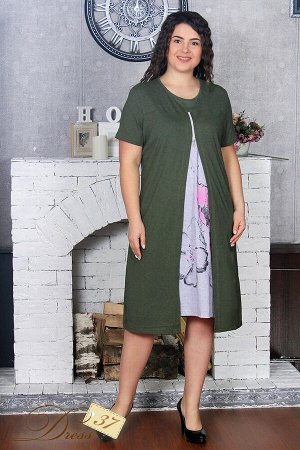 dress37 Платье «Блик» хаки