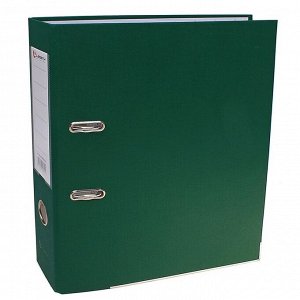 Папка-регистратор А4, 80мм Lamark ПП, металлический уголок, Зеленая