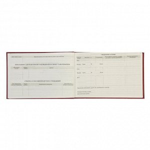 Медицинская карта ребёнка «История развития» А5, 205 х 150 мм, форма 112, красная, твердая обложка, 96 листов