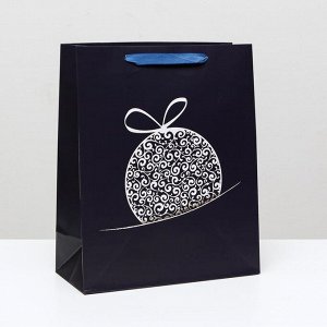 Пакет ламинированный "Шар новогодний", 26 x 32 x 12 см