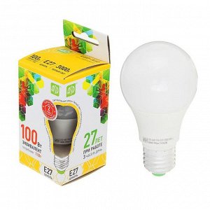 Лампа светодиодная ASD LED-A60-standard, Е27, 11 Вт, 160-260 В, 3000 К, 990 Лм