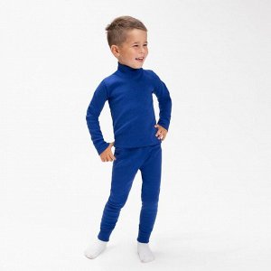 Комплект для мальчика термо (водолазка, кальсоны), цвет тёмно-синий, рост 104 см (30)