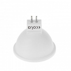 Лампа светодиодная Ecola, 5.4 Вт, GU5.3, 4200 K, дневной белый, матовое стекло