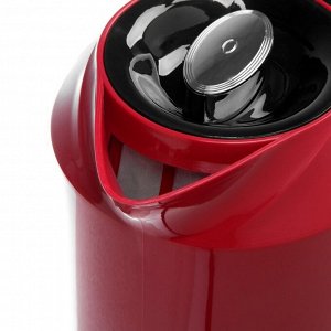 Чайник электрический ENERGY E-210, 2200 Вт, 1.7 л, пластик, красный
