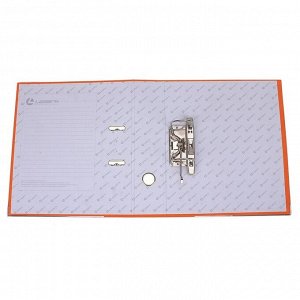 Папка-регистратор А4, 80 мм, PP Lamark, оранжевый, металлический уголок, разобранный