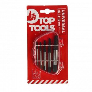 Набор экстракторов Top Tools 14A105, d=3.3-19 мм, 5 шт