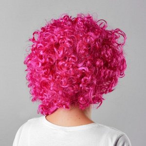 Карнавальный парик «Объём», цвет малиновый, 120 г