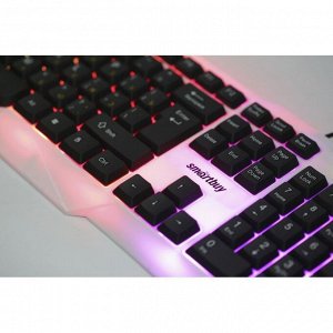Клавиатура с подсветкой Smartbuy 333 ONE USB бело-черная (SBK-333U-WK)/20
