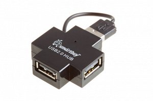 USB 2.0 Хаб Smartbuy 6900, 4 порта, черный (SBHA-6900-K)