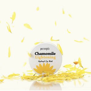 Осветляющие патчи против темных кругов с экстрактом ромашки Petitfee Chamomile Lightening Hydrogel Eye Mask, 60 шт