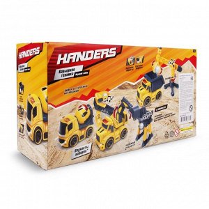 Игровой набор Handers "Экскаватор и вышка" (21 см, фрикц., свет, звук)