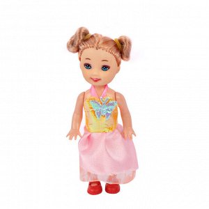 Кукла DollyToy "Маленькая артистка" (9 см, скрипка, сумочка, 3 платья)