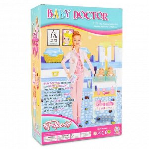 Набор с куклой "Медсестра для малышей" (28 см, 2 реб., аксесс., в ассорт.)