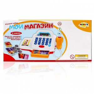 Игровой набор Altacto "Мой магазин" (касса 23,5см, сканер, диспл., свет, звук, аксесс, желтый.)