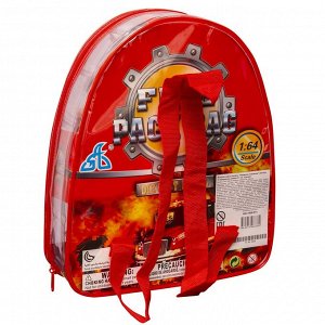 Игровой набор Handers "Пожарное отделение" (металл, 16 предметов, размер 3-7 см, в ранце)