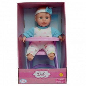 Кукла-младенец DEFA Lucy "Пупс на стульчике" (23 см., в ассорт.)