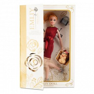 Кукла "Бордо: Девушка со щеночком" (28 см, собачка, 2 сумки)