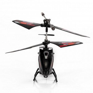 Вертолет и/к Mioshi Tech "X22 черный" (и/к, 180 мА-ч, 3,5 канала, пластиковый чемоданчик, гироскоп, длина 22 см, USB)