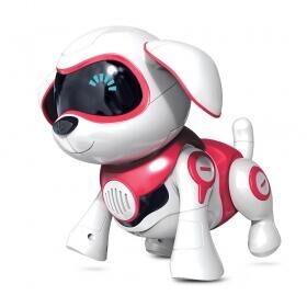 Интерактивная игрушка Mioshi Active "Весёлый пёс" (17 см, на бат., кость, свет, говорит, поёт, подвиж., розовый)