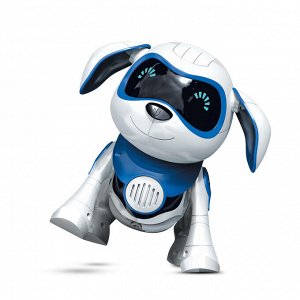 Интерактивная игрушка Mioshi Active "Весёлый пёс" (17 см, на бат., кость, свет, говорит, поёт, подвиж., синий)