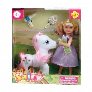 Кукла DEFA Lucy "Уход за лошадкой" (15,5 см., аксесс., в ассорт.)