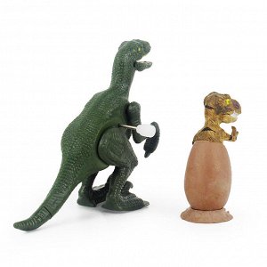 Набор динозавров Mioshi Active &quot;Динозавр с яйцом: Аллозавр&quot; (2 шт., заводн., подвиж.)