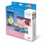 Алмазные узоры. Триптих. Паруса. 3 картинки 10*20см арт.04238