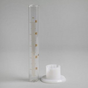 Цилиндр на пластмассовом основании, объём 50 мл, со шкалой