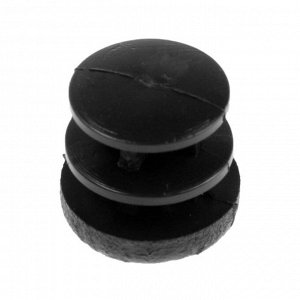 Заглушка ТУНДРА внутренняя универсальная, 13х13,2 мм, d=16 мм, черная