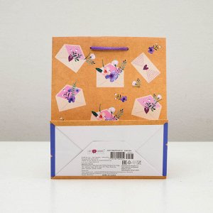Пакет подарочный "Приятная почта", 18 х 22,3 х 10 см