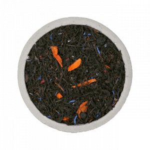 Чай Черный цейлонский чай с черноплодной рябиной, цветками лилии, синим
васильком и малиной