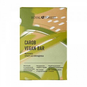 Шоколад "Carob Vegan Bar" Яблоко, урбеч из фундука Royal Forest