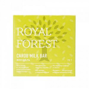 Шоколад "Миндаль" Carob milk bar Royal Forest