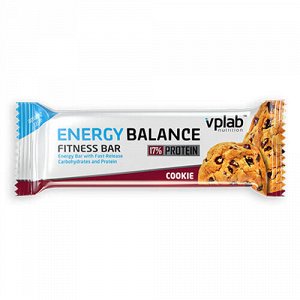 Батончик с протеином "Energy balance fitness bar", печенье VPLab