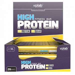 Батончик с протеином "High protein bar", банан VPLab