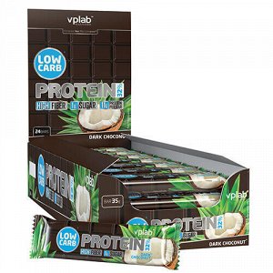 Батончик с протеином "Low carb protein bar", тёмный шоколад-кокос VPLab