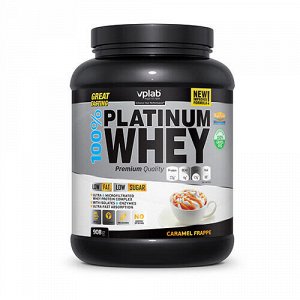 Протеин 100% "Platinum Whey", карамельный фраппе VPLab