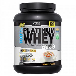 Протеин 100% "Platinum Whey", карамельный фраппе VPLab