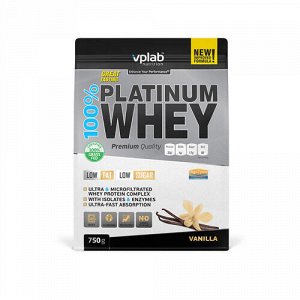 Протеин "100% Platinum Whey" с ванилью VPLab