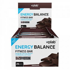 Батончик с протеином "Energy balance fitness bar", шоколад VPLab